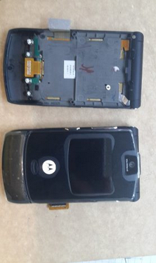 Caratula Carcasa Carcaza Motorola V3 Negra Nueva